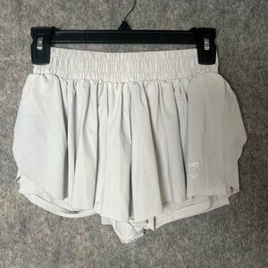 Luogongzi Women's‎ Size Small Gray Flowy Running Shorts